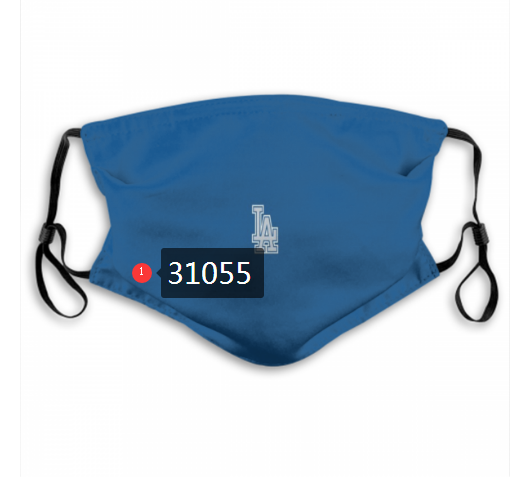 2020 Los Angeles Dodgers Dust mask with filter 27->mlb dust mask->Sports Accessory